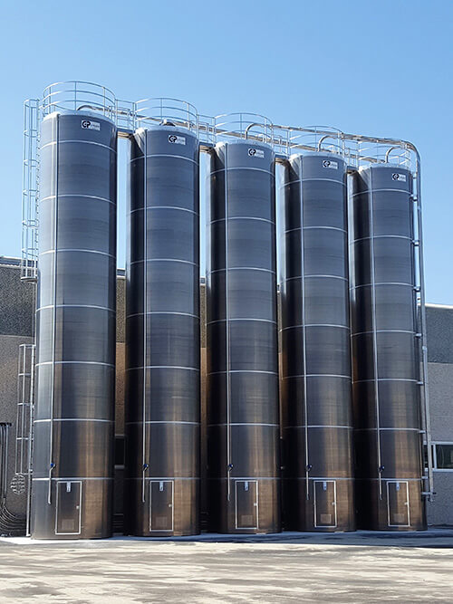 Silos de stockage statiques en aluminum