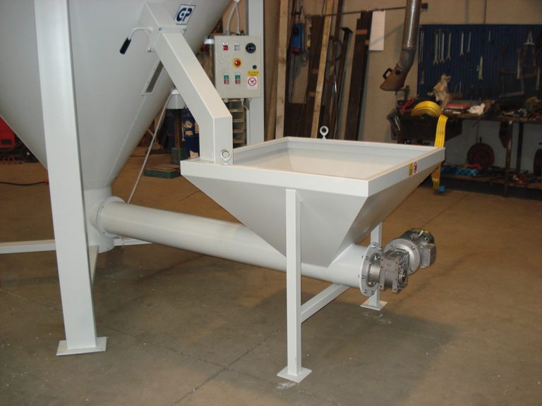 Trémie d'alimentation forcée pour silo mélangeur vertical pour matière plastique Trémie d'alimentation forcée pour silo mélangeur vertical pour matière plastique