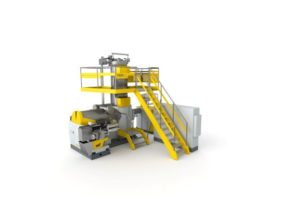 Machine de recyclage du PET en rPET de qualité alimentaire