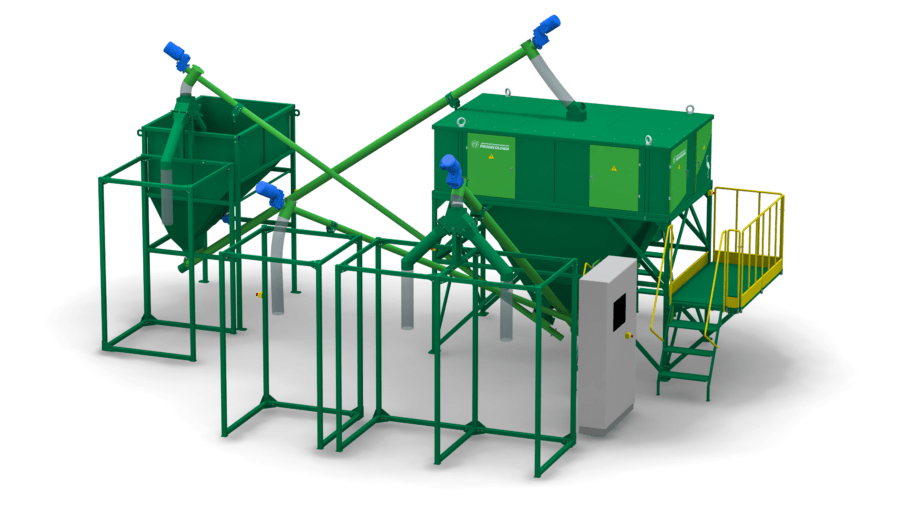 Ligne de Séparation de Plastiques par Triboélectricté Séparateur de plastique par triboélectricité